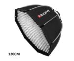 Triopo 65/90/120 Cm Foldable Portable Bowens Mount Octagon Softbox with Grid - Image 3