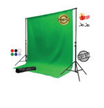 Muslin Backdrop for Photo Video Studio 2x3m + Background Support Stand 2x2m