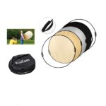 110CM 5-in-1 Collapsible Light Reflector with Handle Grip