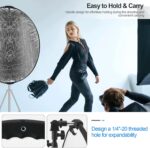 110CM 5-in-1 Collapsible Light Reflector with Handle Grip - Image 6