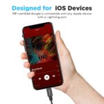 BOYA by-k8 Female 3.5mm TRS Microphone Adapter Cable to Lightning - Image 3