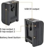 CAME-TV Mini V Mount Battery 99Wh 6875mAh 15A - Image 4