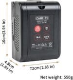 CAME-TV Mini V Mount Battery 99Wh 6875mAh 15A - Image 3
