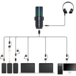 Comica Audio EJoy Uni D RGB Cardioid Condenser USB-C Microphone with Desktop Stand - Image 6