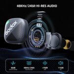Godox Cube-S 2-Person Wireless Microphone System with Lightning Connector for iOS Devices - Image 3