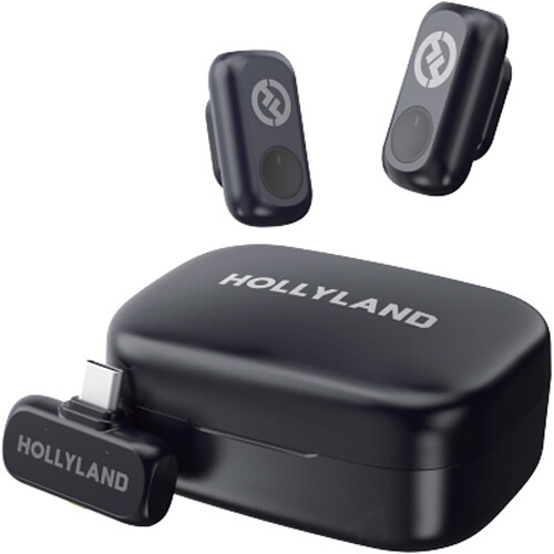 Hollyland LARK A1 Duo 2-Person Wireless Microphone System with USB-C Mobile Devices (2) Hollyland LARK A1 Duo 2-Person Wireless Microphone System with USB-C Mobile Devices - Image 1