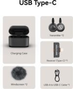 Hollyland LARK M2S Combo 2-Person Wireless Microphone System for Cameras and Mobile Devices - Image 5