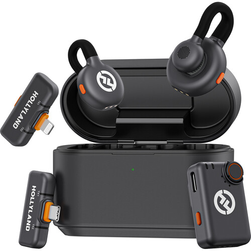 Hollyland LARK M2S Ultimate Combo 2-Person Wireless Microphone System for Cameras and Mobile Devices (1) Hollyland LARK M2S Ultimate Combo 2-Person Wireless Microphone System for Cameras and Mobile Devices - Image 1