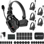 Hollyland Solidcom C1-6S Full-Duplex Wireless DECT Intercom System with 6 Headsets