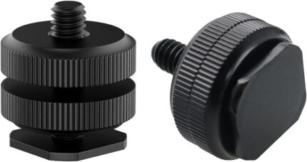 Hot Shoe Mount(2 Pack) to 14-20 Tripod Screw