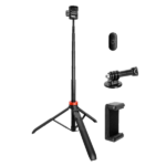K&F 175cm Selfie Stick Tripod with Remote and Phone Mount - Image 2