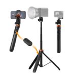 K&F 175cm Selfie Stick Tripod with Remote and Phone Mount - Image 4