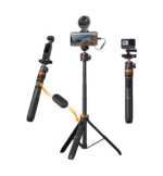 K&F CONCEPT 62'' Phone Selfie Stick Tripod, 2-in-1 Lightweight Extendable Cell Phone Tripod Stand with Remote