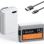 K&F CONCEPT NP-FW50 Battery Improved 1100 mAh Hight capacity with Type-C Fast Charging For Sony