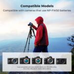K&F CONCEPT NP-FW50 Battery Improved 1100 mAh Hight capacity with Type-C Fast Charging For Sony - Image 2