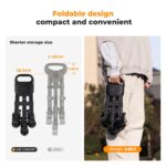 K&F Concept Photography Tripod Dolly, Heavy Duty with 3 Rubber Wheels - Image 4