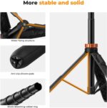 K&F CONCEPT 62'' Phone Selfie Stick Tripod, 2-in-1 Lightweight Extendable Cell Phone Tripod Stand with Remote - Image 4