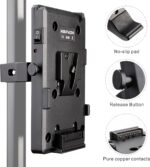 RoHS V-Mount Plate Power Supply Adapter + Super Clamp - Image 2