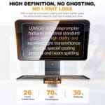 LENSGO TC12 Teleprompter for Select Cameras and iPads - Image 2