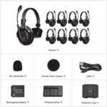 Synco X-Talk X9 Wireless Intercom System with 9 Single-Ear Headsets - Image 8