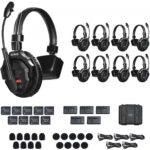 Synco X-Talk X9 Wireless Intercom System with 9 Single-Ear Headsets