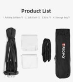 Triopo 55/65/90/120 Cm Foldable Portable Bowens Mount Octagon Softbox - Image 5