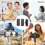 Ulanzi J12 2-Person Wireless Microphone System with Lightning Connector for iOS Devices - Image 5