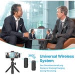 Ulanzi J12 2-Person Wireless Microphone System with Lightning Connector for iOS Devices - Image 6