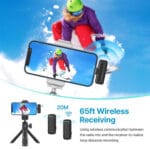 Ulanzi J12 2-Person Wireless Microphone System with Lightning Connector for iOS Devices - Image 4