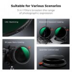 K&F Concept Variable ND2-32 & Filter CPL & Black Mist 1/4 3 in 1 - Image 2