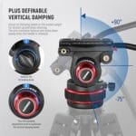 YouCam Quick Height Adjust Professional Video Tripod with Fluid Head - Image 2