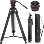 YouCam Quick Height Adjust Professional Video Tripod with Fluid Head