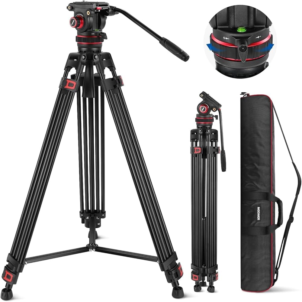 YouCam Quick Height Adjust Professional Video Tripod with Fluid Head (6) YouCam Quick Height Adjust Professional Video Tripod with Fluid Head - Image 1