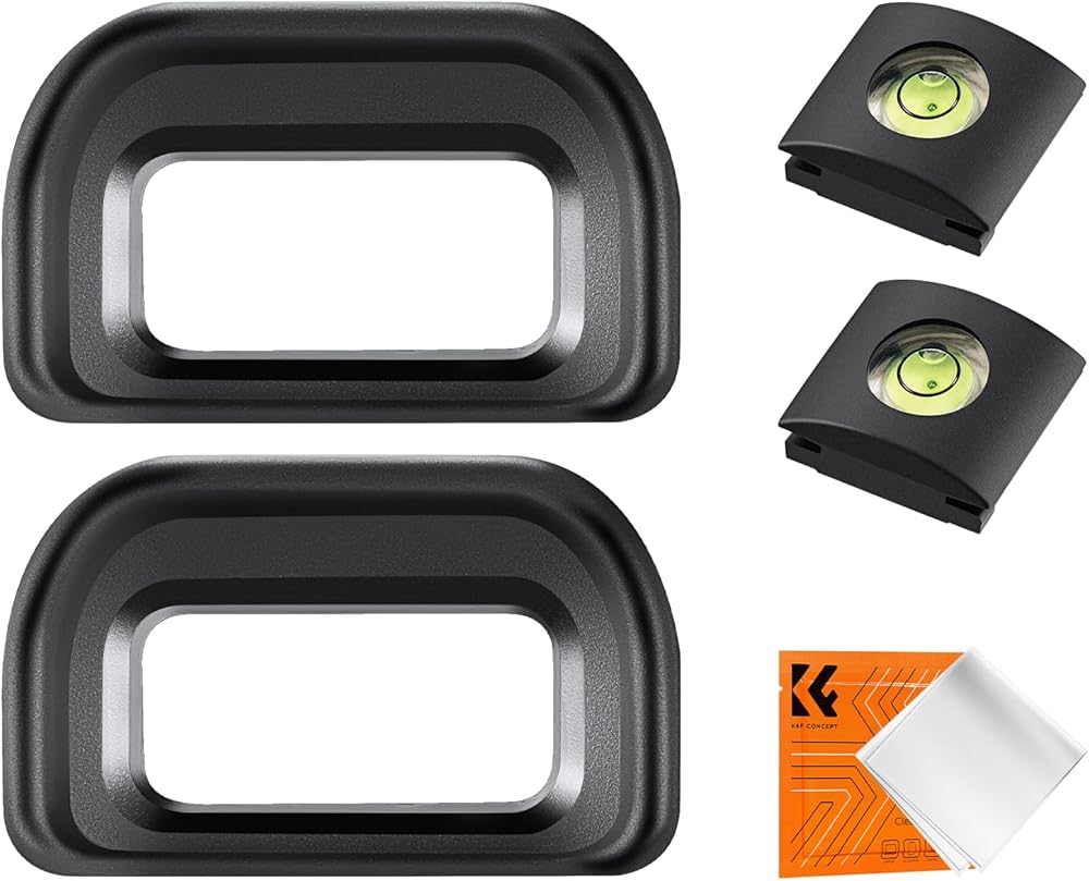 71CqoqBJ28L._AC_SL1000__ K&F Concept 2Pack Eyepiece Cover & Hot Shoe Cover Kit - Image 1