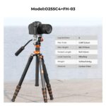 K&F CONCEPT Tripod for Camera ''68'' Carbon Fiber Tripod - Image 3