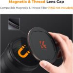 K&F CONCEPT  5-in-1 Magnetic Lens Filter Kit, Includes CPL+ ND8+ ND64+ Lens Cap+ Adapter Ring. - Image 4