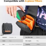 K&F CONCEPT  5-in-1 Magnetic Lens Filter Kit, Includes CPL+ ND8+ ND64+ Lens Cap+ Adapter Ring. - Image 3
