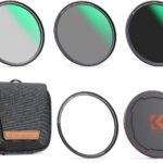 K&F CONCEPT  5-in-1 Magnetic Lens Filter Kit, Includes CPL+ ND8+ ND64+ Lens Cap+ Adapter Ring.