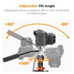 K&F CONCEPT Tripod for Camera ''68'' Carbon Fiber Tripod - Image 5