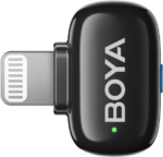 BOYA mini Tiny Wireless Microphone System with Lightning Connector for iOS Devices (2.4 GHz, Black) - Image 2