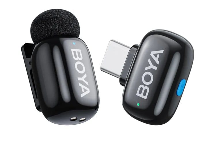 BOYA-MINI-12_02-largex750 BOYA Mini Wireless Lavalier Lapel Microphone iPhone iPad Android Live Type-C - Image 1