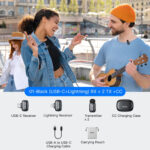 BOYA mini 2 2-Person Wireless Microphone System with Two Receivers with Lightning and USB-C ConnectorsBOYA mini 2 2-Person Wireless Microphone System with Two Receivers with Lightning and USB-C Connectors - Image 4