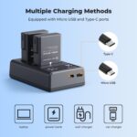K&F CONCEPT EN-EL14 Dual Battery and Dual USB Charger for Nikon - Image 4