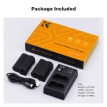K&F CONCEPT EN-EL15 Dual Battery and Dual USB Charger for Nikon - Image 8