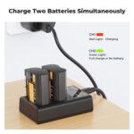 K&F CONCEPT EN-EL15 Dual Battery and Dual USB Charger for Nikon - Image 4