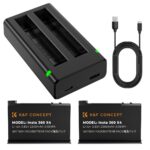 K&F CONCEPT Insta360 X4 Dual Battery and Dual USB Charger