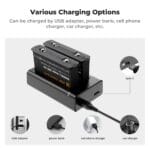 K&F CONCEPT Insta360 X4 Dual Battery and Dual USB Charger - Image 2