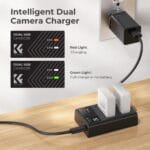 K&F CONCEPT LP-E8 Dual Battery and Dual USB Charger For Canon - Image 4