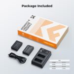 K&F CONCEPT LP-E17 Dual Battery and Dual USB Charger for Canon - Image 6