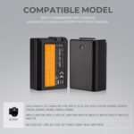K&F CONCEPT NP-FW50 Dual Battery and Dual USB Charger For Sony - Image 2